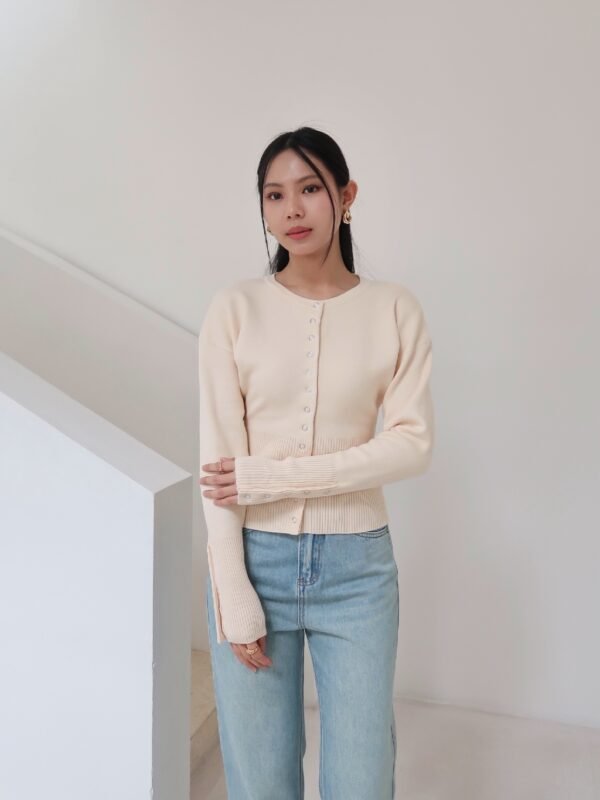 Her Official - MAISON CARDIGAN / Fitted Knit Cardigan