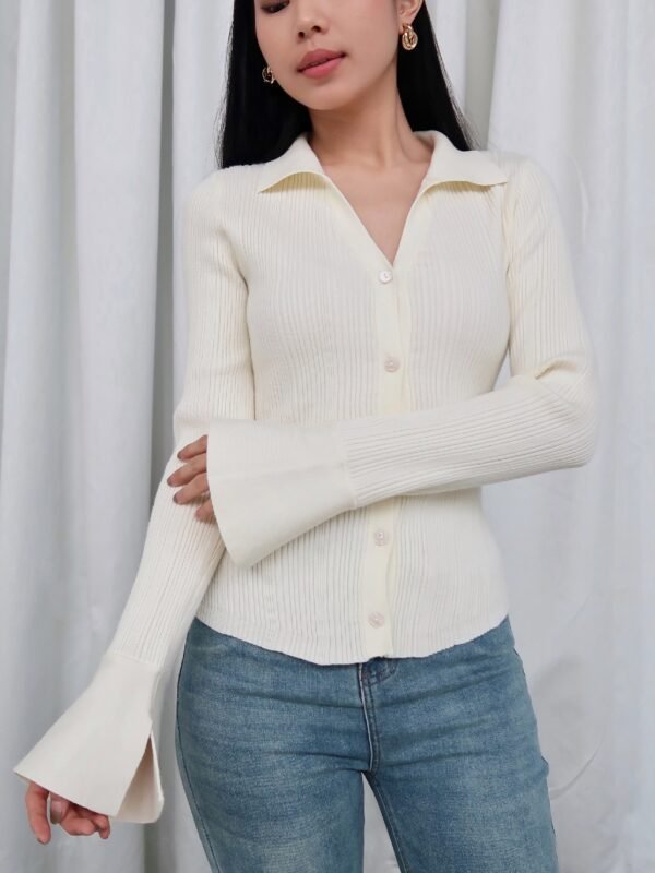 HER OFFICIAL - CASSIE CARDIGAN / Fitted Knit Cardigan