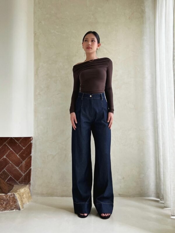 Her Official -  KENNY PANTS / Denim Cullote Pants