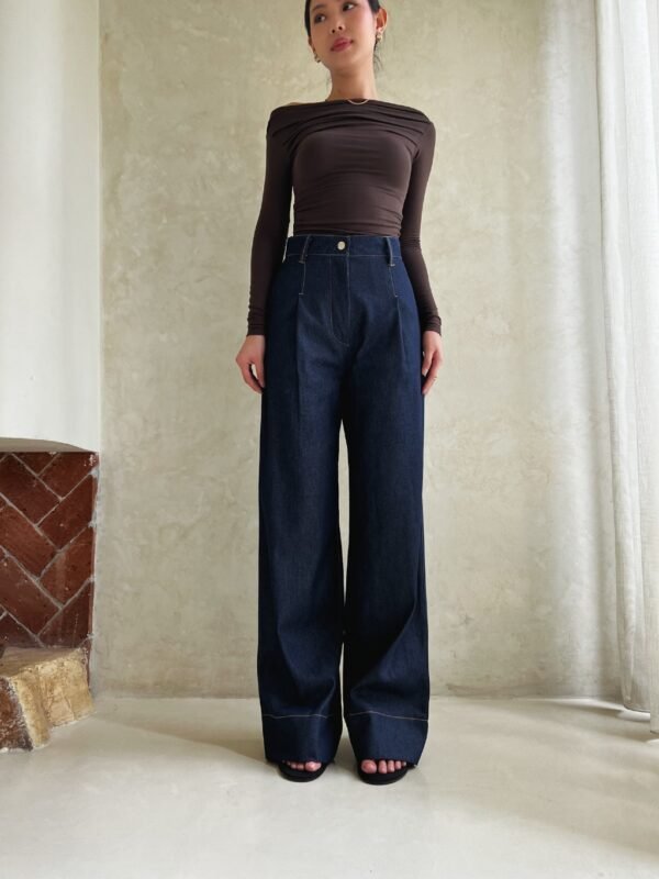 Her Official -  KENNY PANTS / Denim Cullote Pants