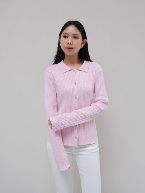 Her Official -  BRIELLE CARDIGAN / Cable Knit Cardigan