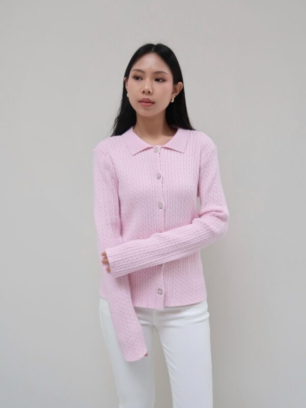 Her Official -  BRIELLE CARDIGAN / Cable Knit Cardigan
