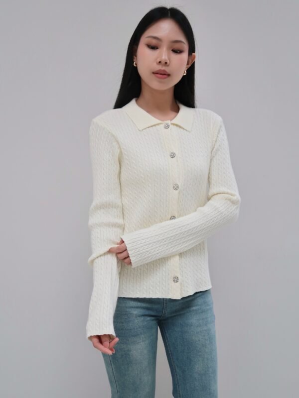 Her Official -  BRIELLE CARDIGAN / Cable Knit Cardigan