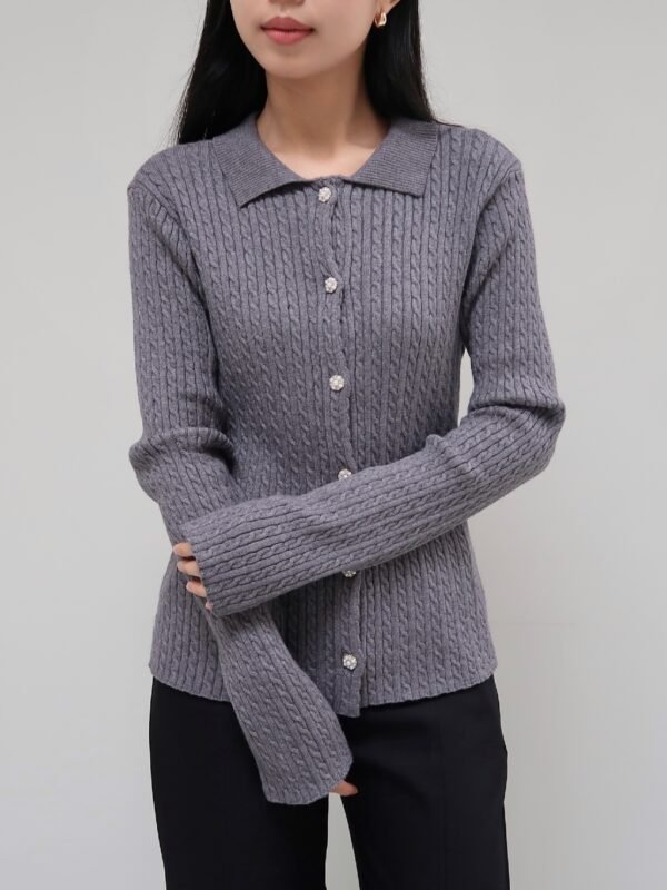 Her Official -  BRIELLE CARDIGAN / Cable Knit Cardigan
