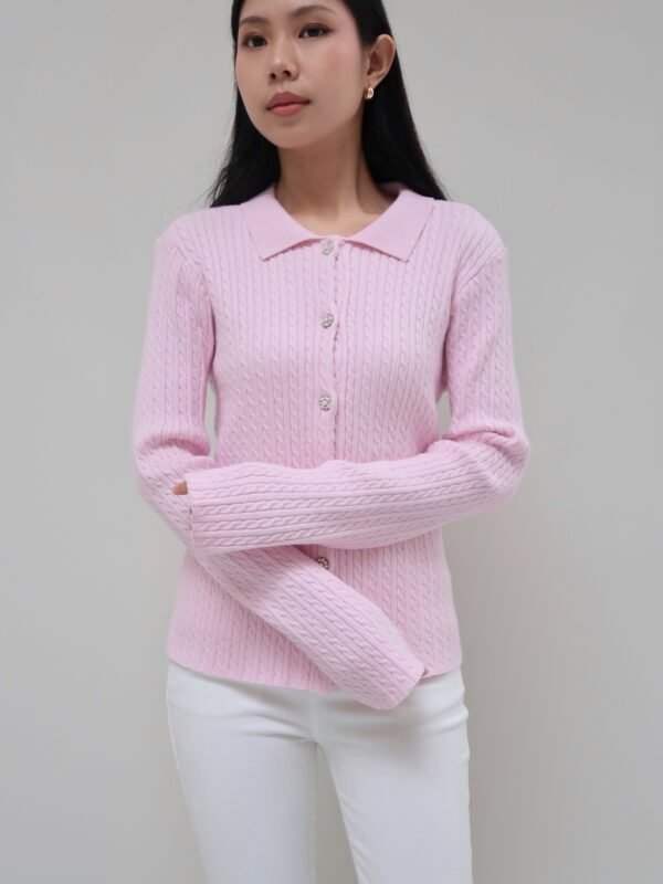 Her Official -  BRIELLE CARDIGAN / Cable Knit Cardigan