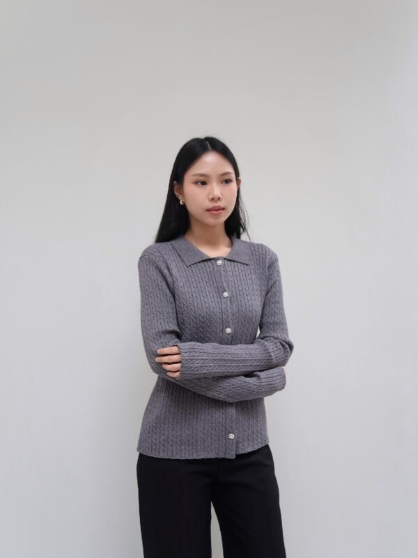 Her Official -  BRIELLE CARDIGAN / Cable Knit Cardigan