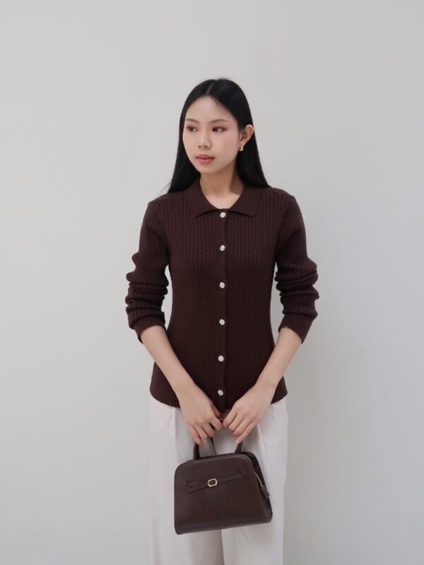 Her Official -  BRIELLE CARDIGAN / Cable Knit Cardigan