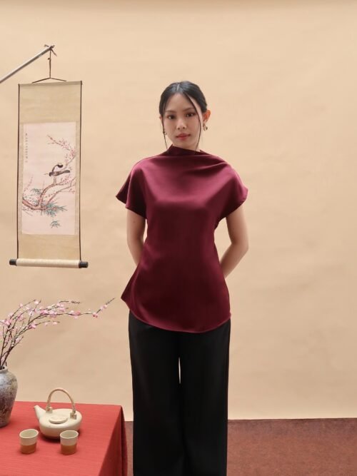 HER OFFICIAL - JADE TOP / Silk Top