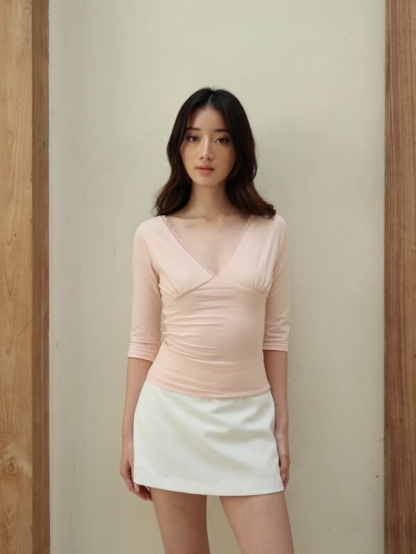 HER OFFICIAL - TULLY TOP / V- Neck Lace Top