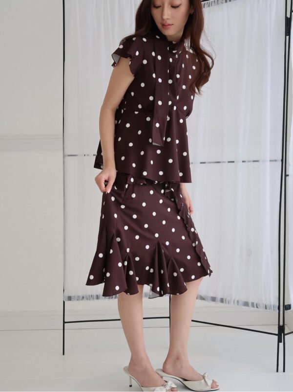 ginee_20260730011313106_9205598181.jpeg HER OFFICIAL - MISSY SKIRT / Ruffle Polkadot Midi Skirt